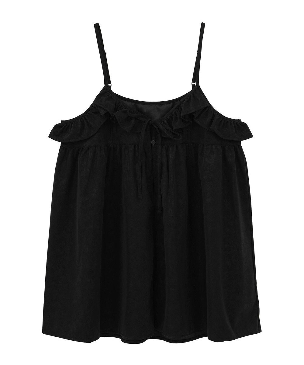 earth music&ecology フェイクレザーキャミチュニック 