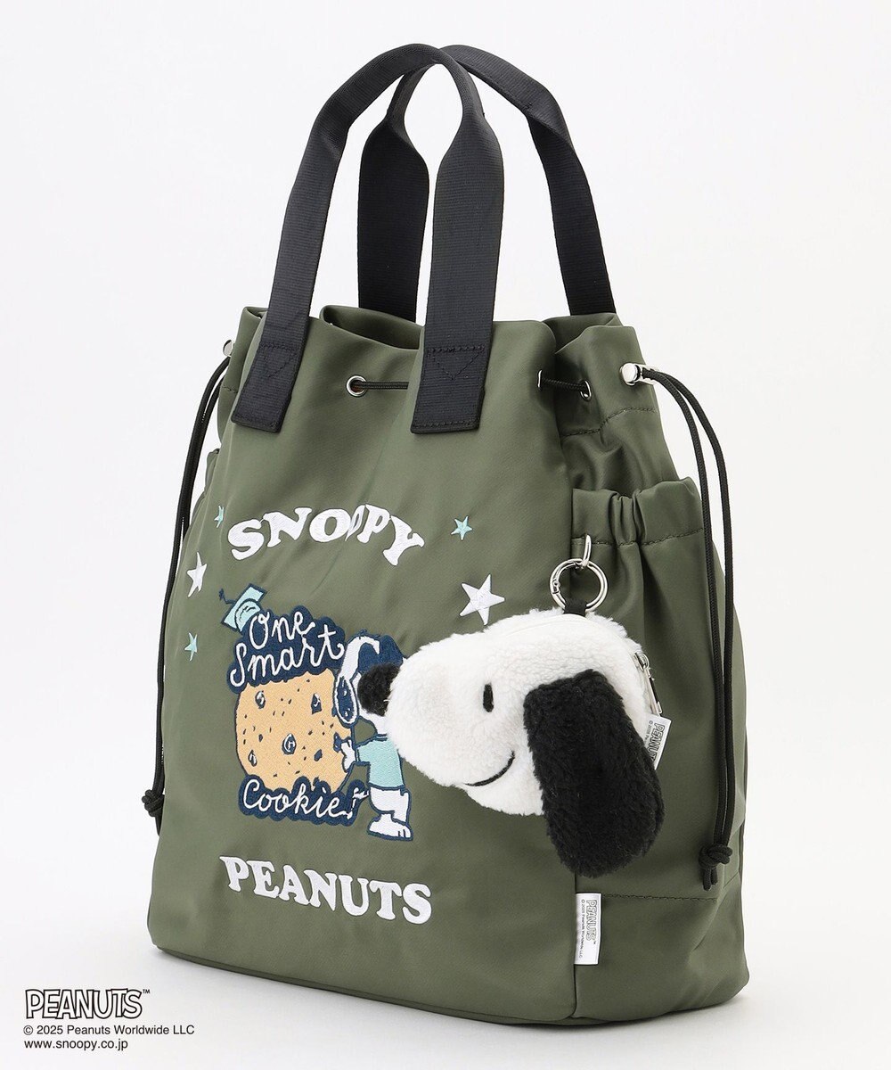 Y'SACCS SNOOPYデザイン 2way巾着トート(クッキー） 
