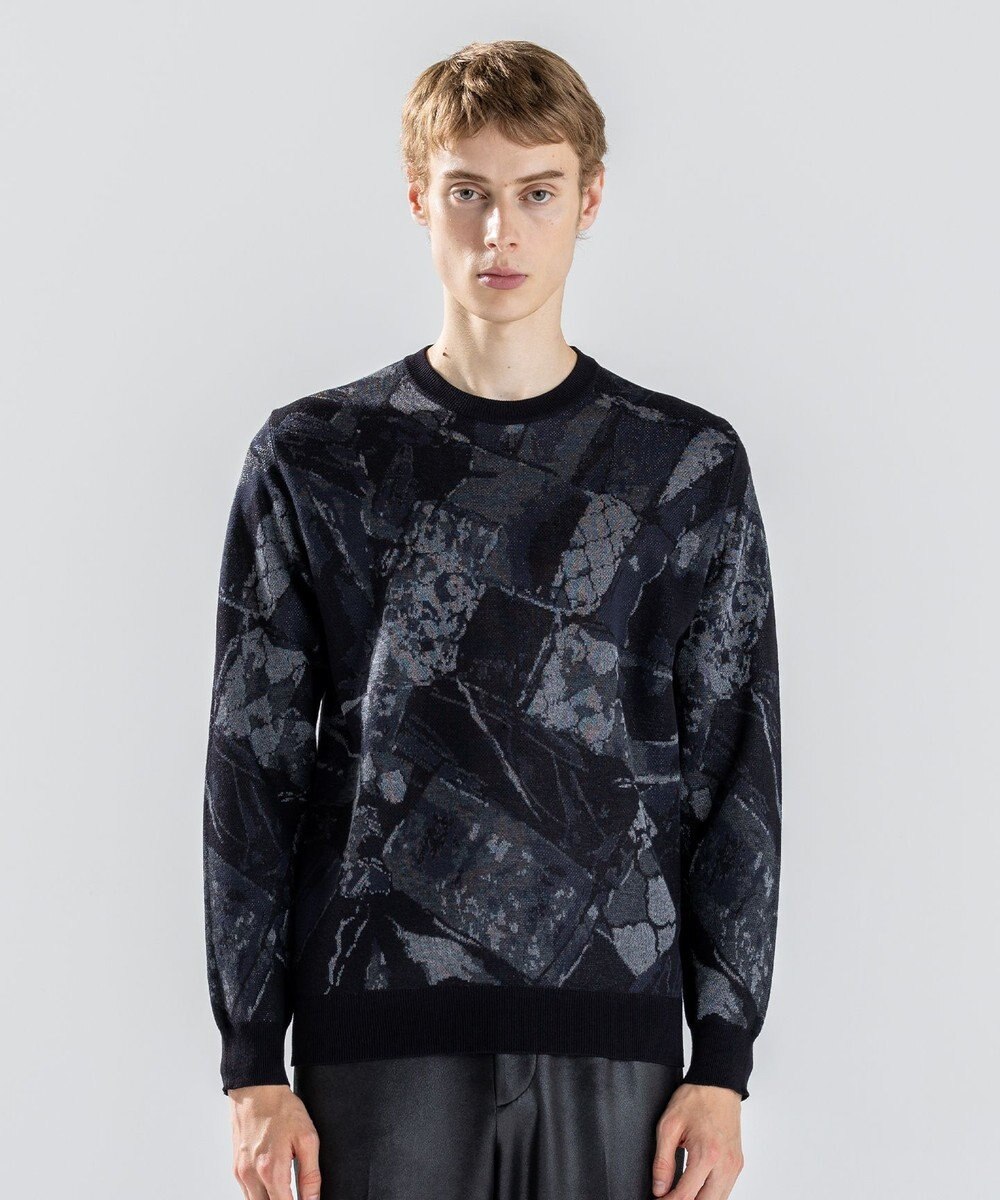 JOSEPH HOMME 【新柄】モロッカンジャガード　クルーネックニット 
