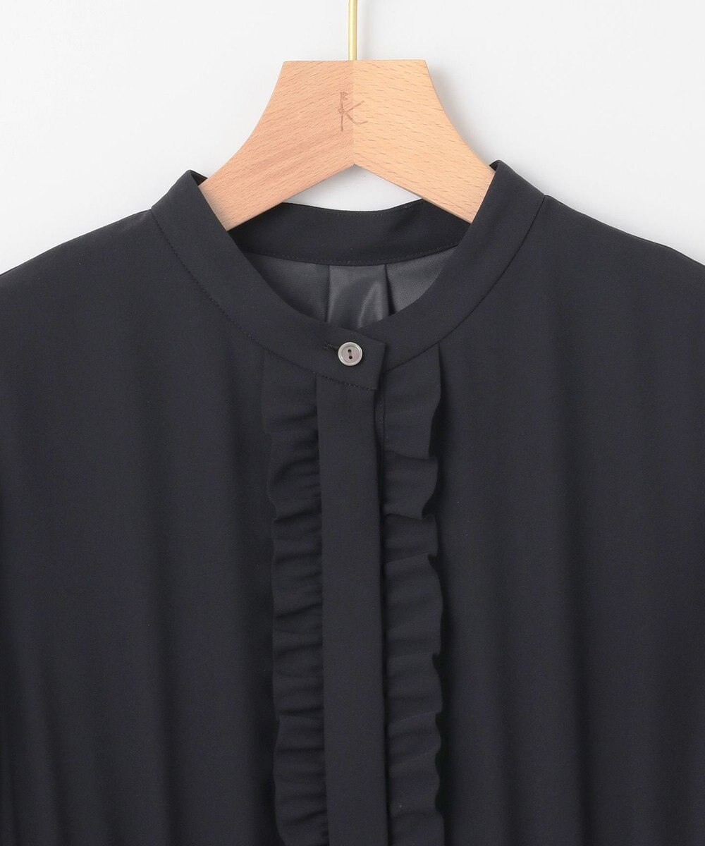 組曲 L 【KUMIKYOKU NAVY】ジョーゼットシフォン フリルワンピース 