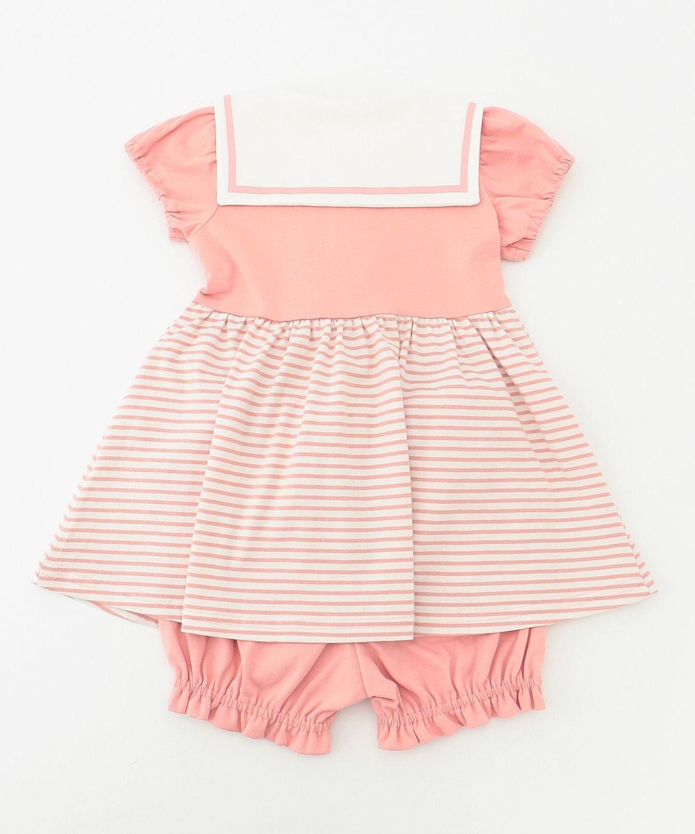 組曲 KIDS 【80-90cm】セーラーボーダー ワンピース 