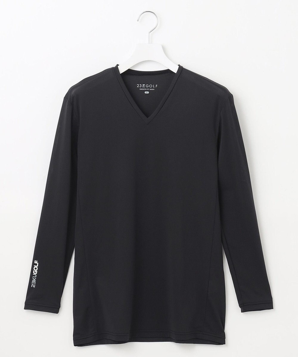 23区GOLF 【MEN】【吸水速乾/UVケア】30デニール 無地Vネックインナーシャツ 
