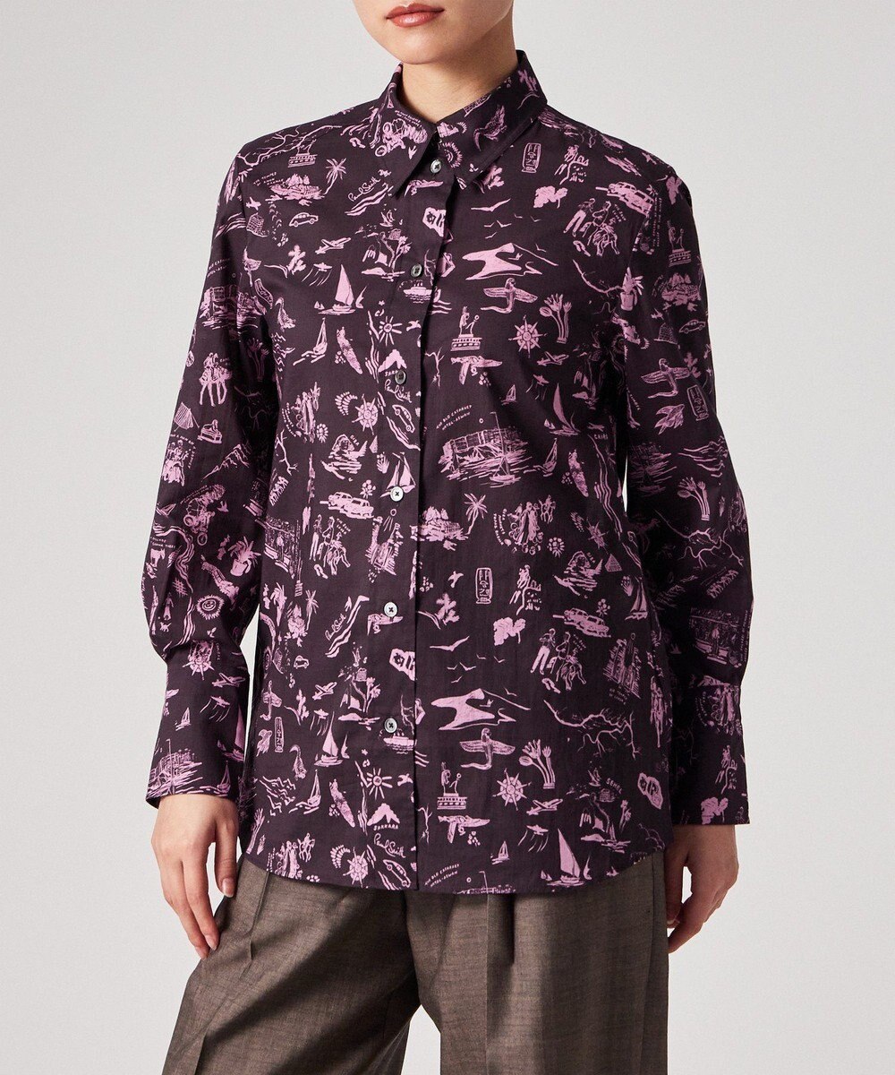 Paul Smith Travel Stories プリント シャツ 