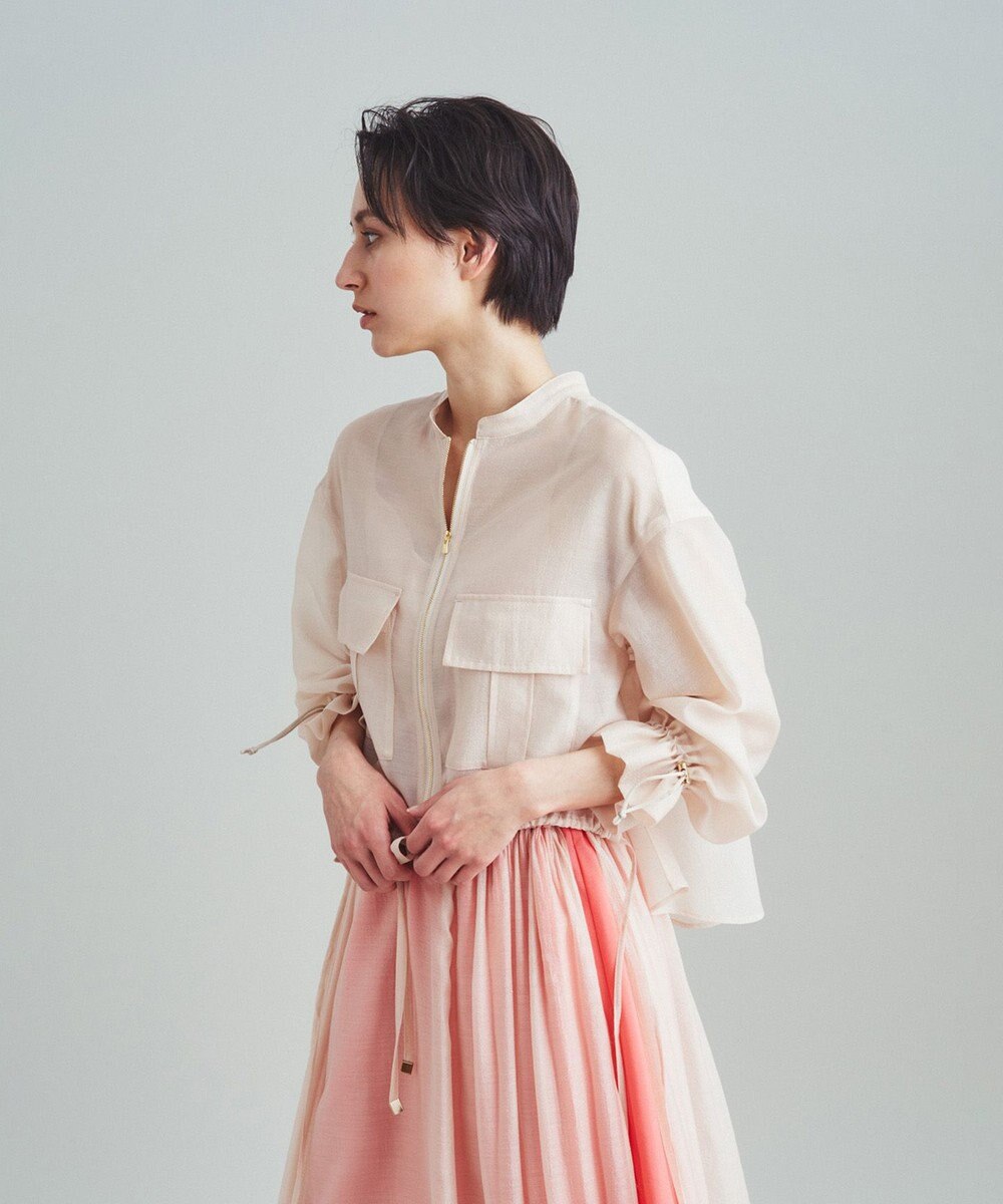 GRACE CONTINENTAL バックコンシャスブルゾン 