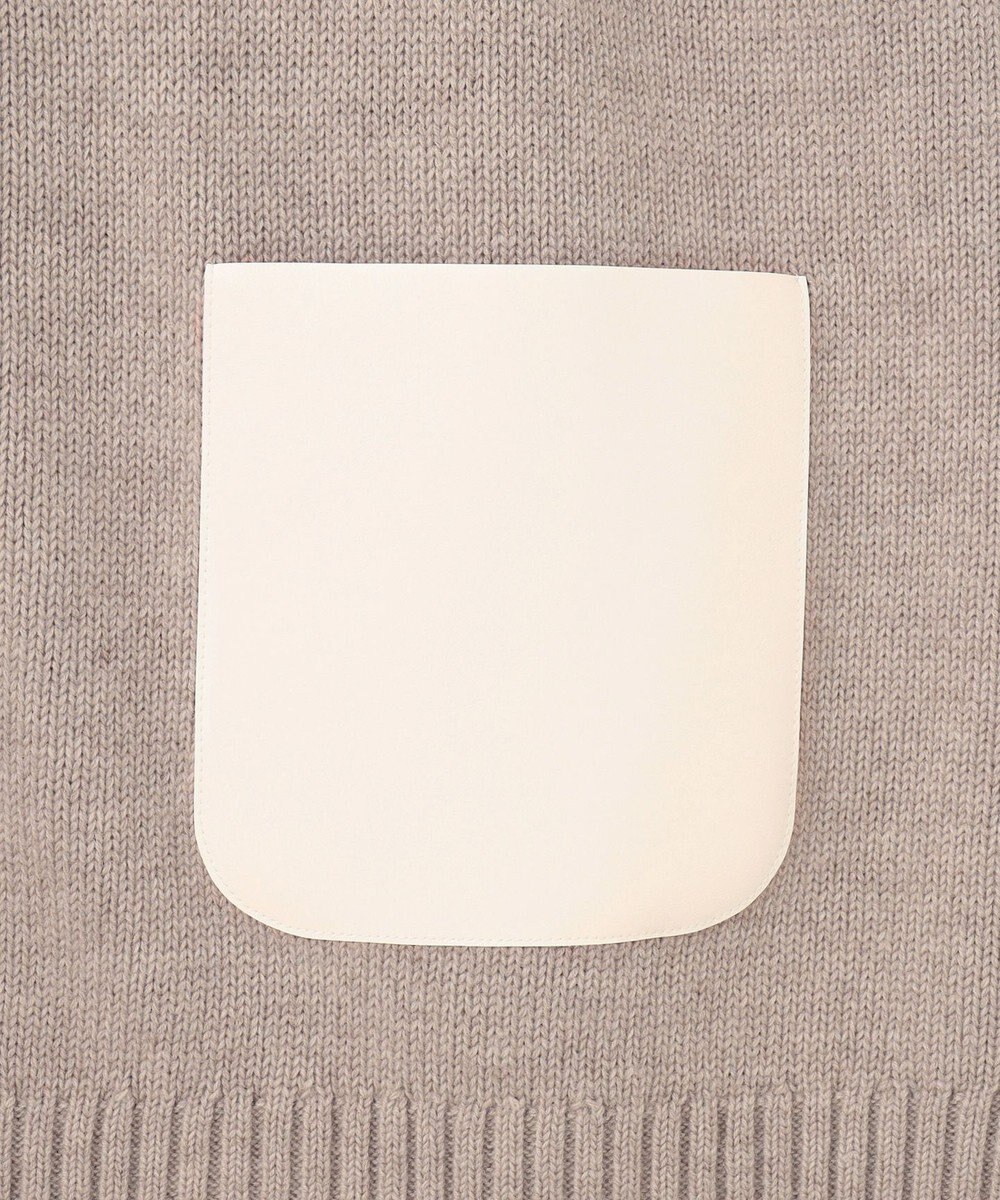 BEIGE， 【洗える】LEADER / フェイクレザーポケットオーバーサイズカーディガン 