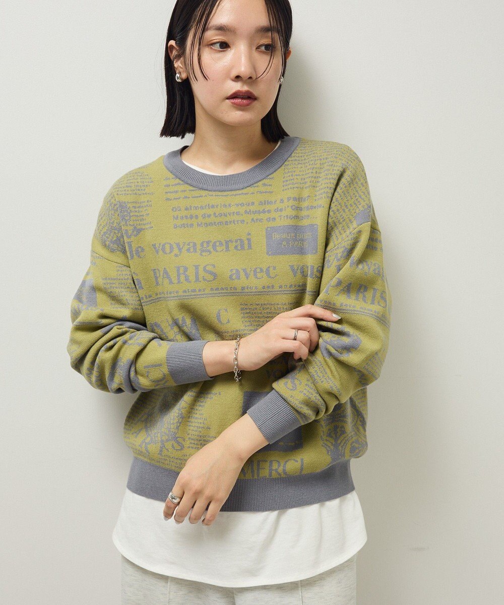 Green Parks ・ｆｕｒｒｙ　ｒａｔｅ　ジャカードニットプルオーバ 