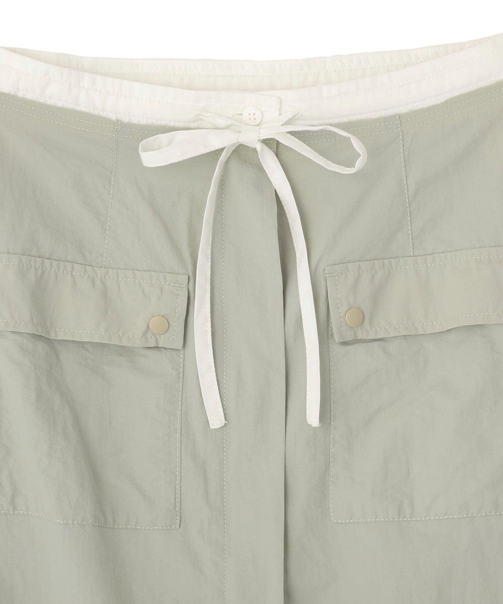 CRAFT STANDARD BOUTIQUE ナイロンダブルウエストIラインスカート 