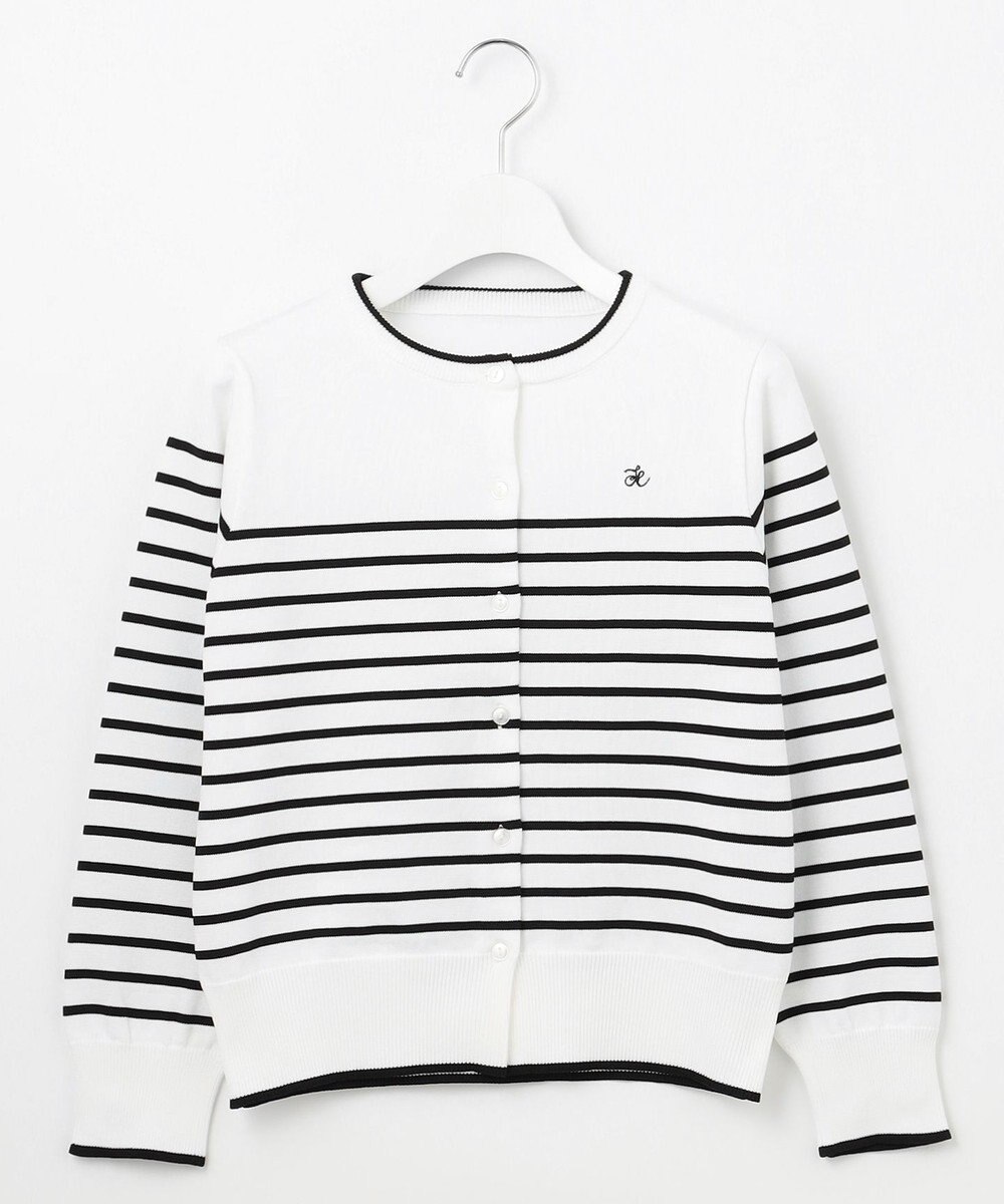 Feroux ロゴ刺繍ニット カーディガン 