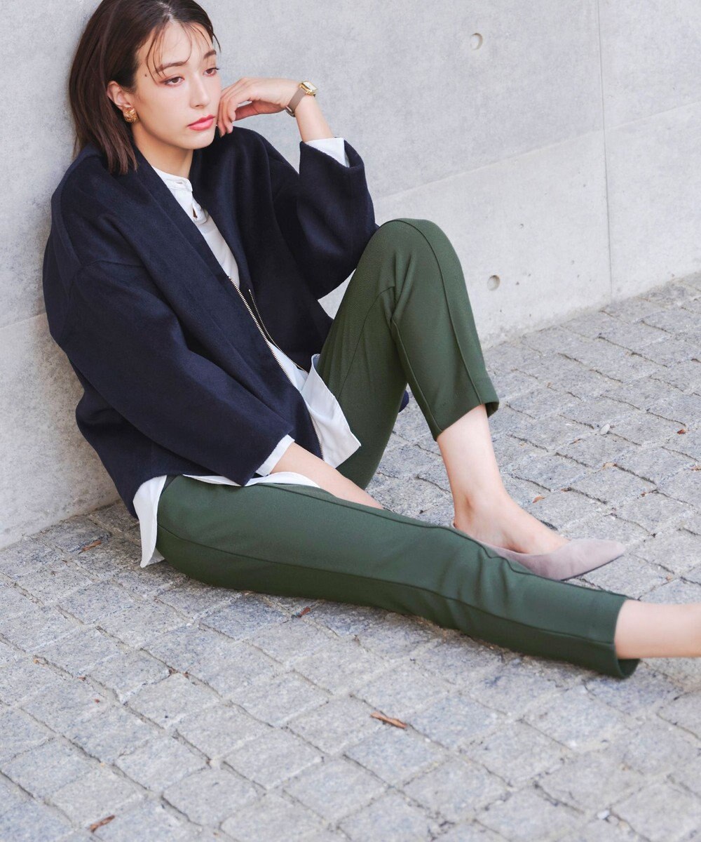 Tiaclasse 【洗える】裏ベロアジョーゼットジョグパンツ 