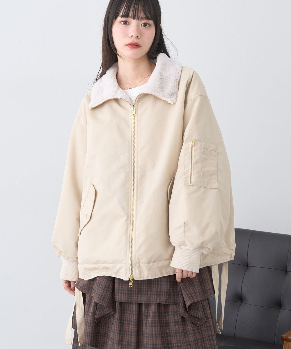 earth music&ecology リバーシブルMA-1 