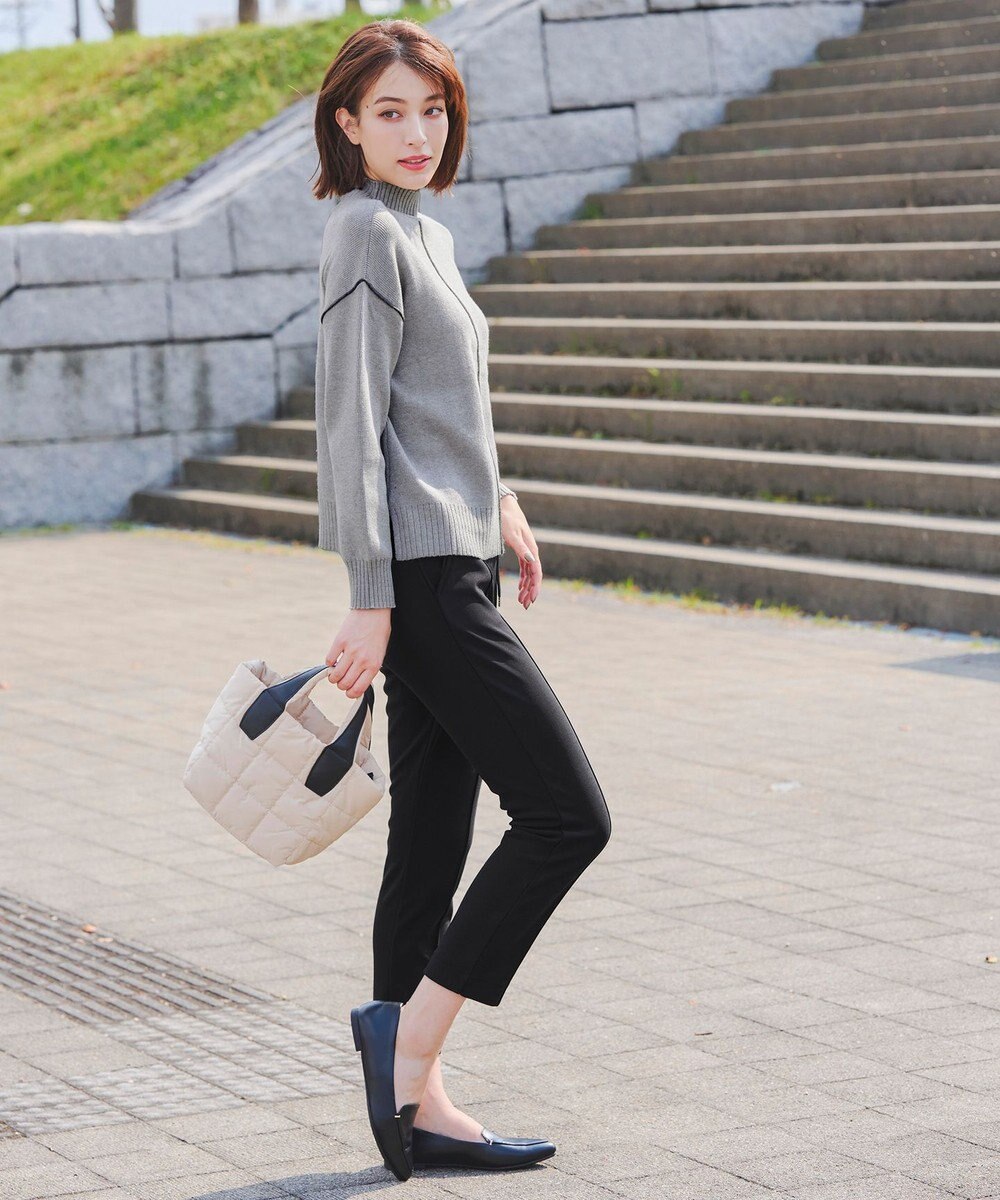 Tiaclasse 【洗える】裏ベロアジョーゼットジョグパンツ 