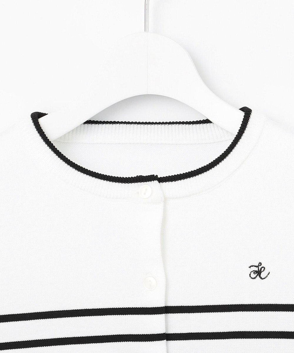 Feroux ロゴ刺繍ニット カーディガン 