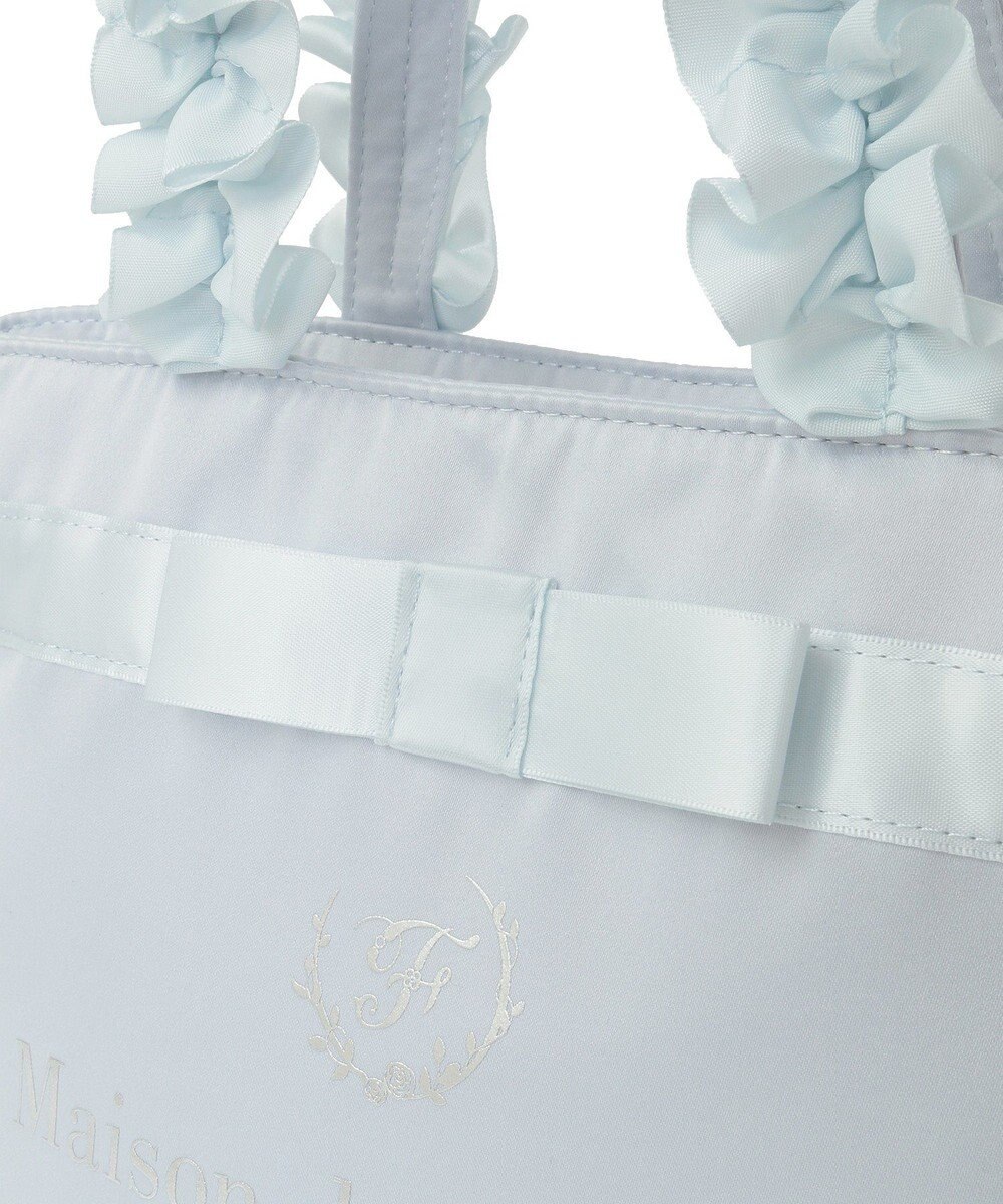 Maison de FLEUR ブランドロゴフリルハンドルトートSバッグ 