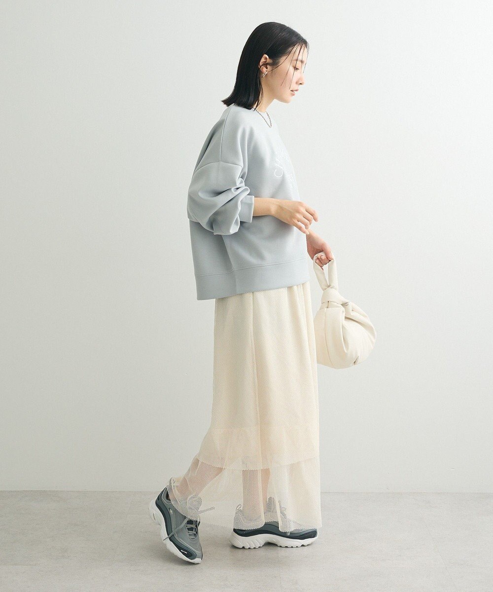 Green Parks ロゴ刺繍ダンボールプルオーバー 