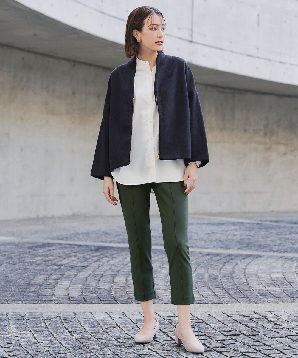 Tiaclasse 【洗える】裏ベロアジョーゼットジョグパンツ 