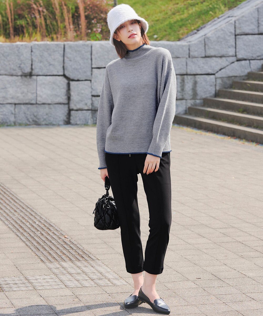 Tiaclasse 【洗える】裏ベロアジョーゼットジョグパンツ 