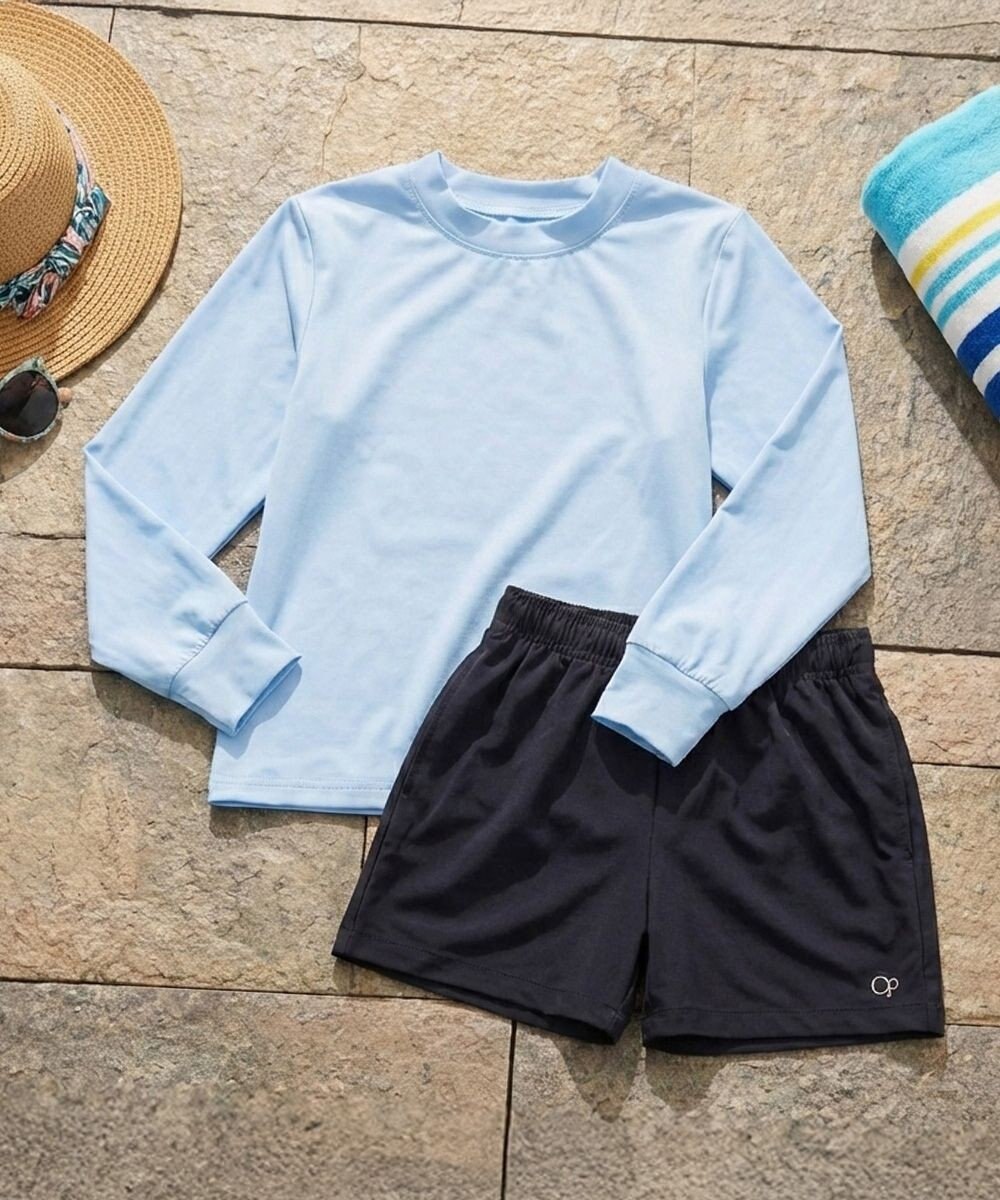 OP／FILA 【Ocean Pacific】ラッシュロンT+ボードショーツ2点セット 