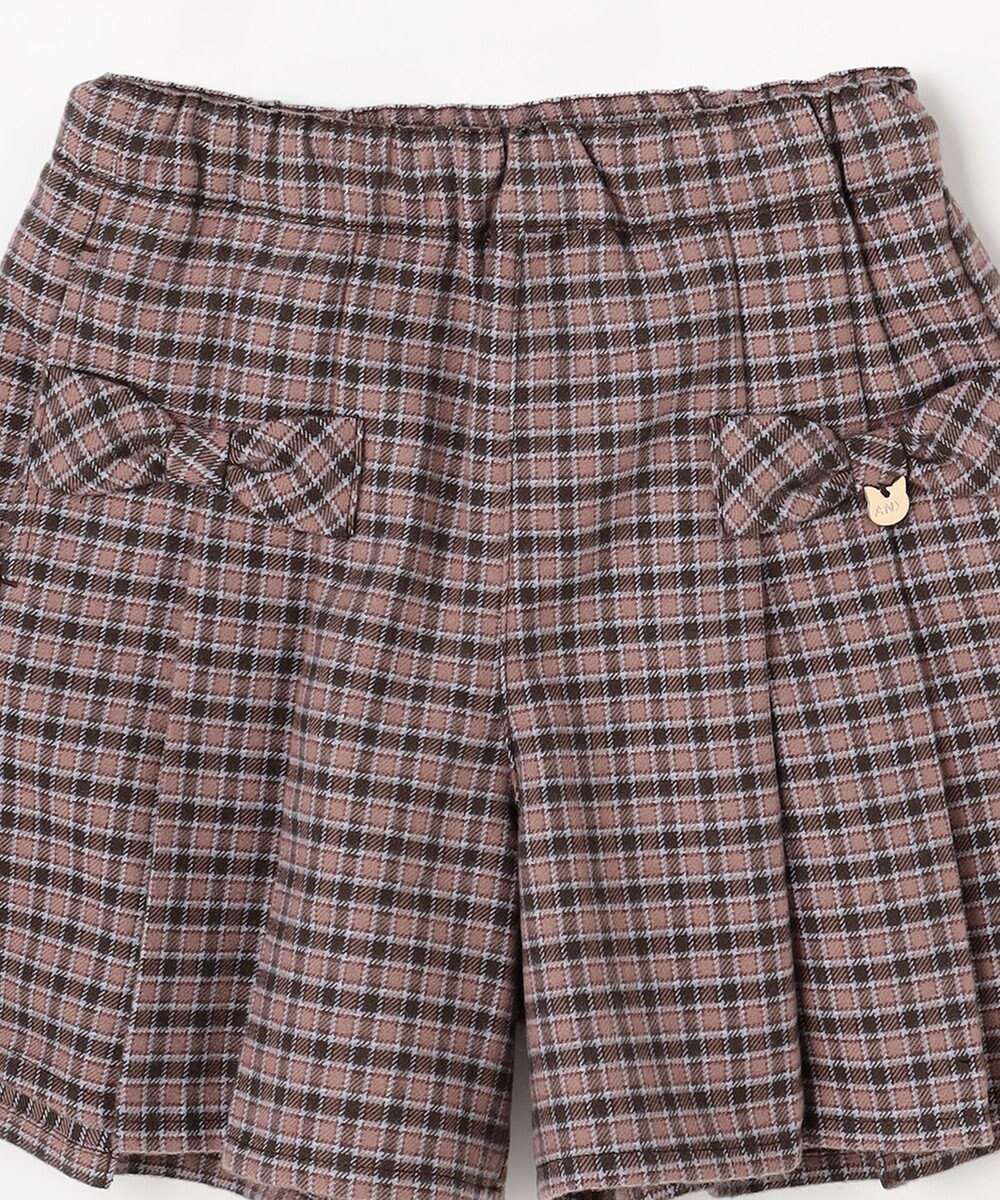 ANY KIDS チェック柄 ショートパンツ 