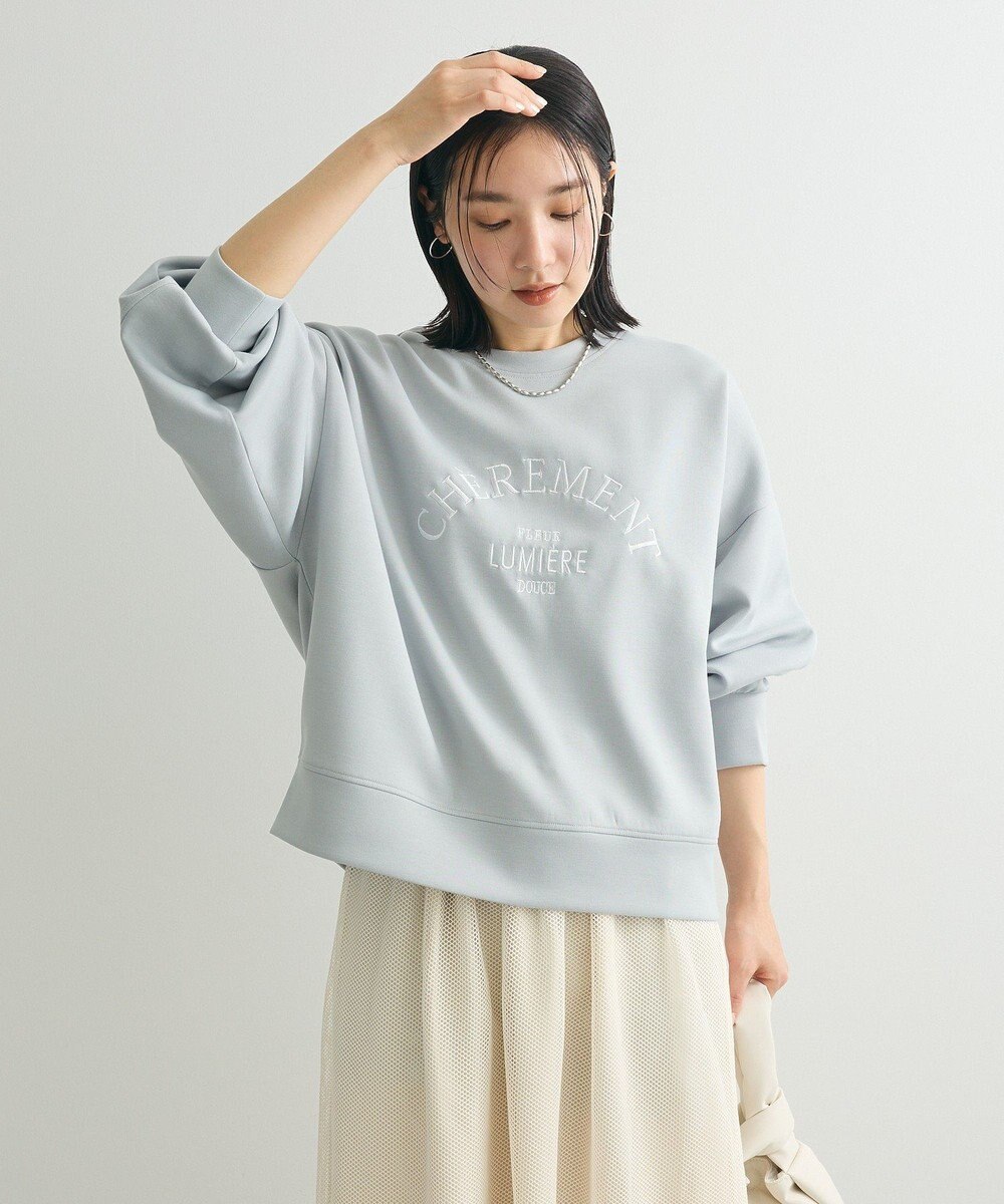 Green Parks ロゴ刺繍ダンボールプルオーバー 