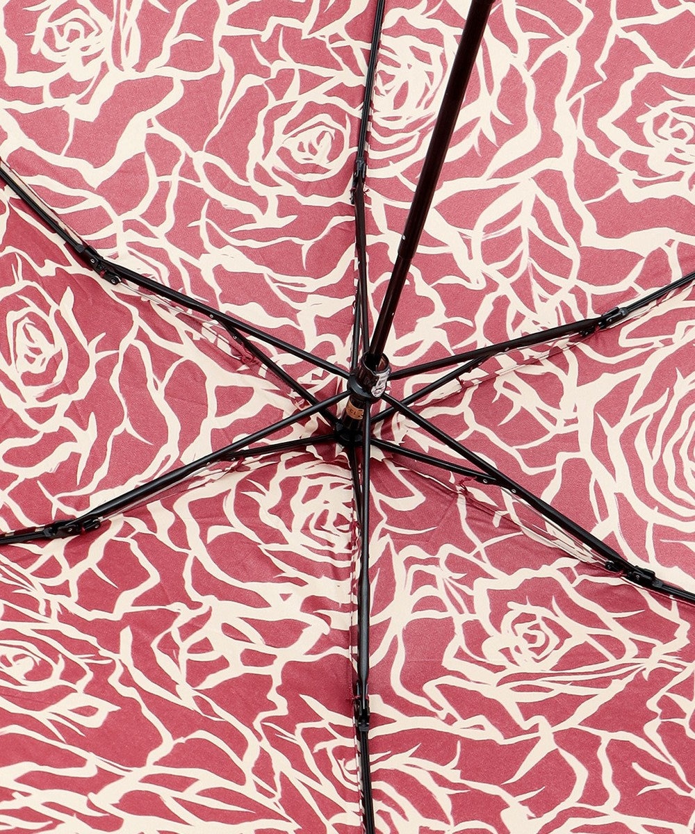 ★新品★ミラショーン　折りたたみ傘　雨傘　大きめ　サテン　花柄　ピンク