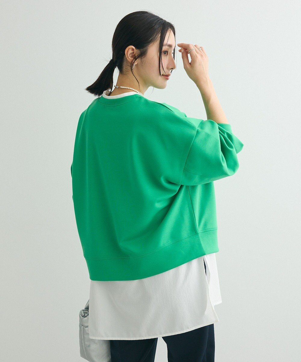 Green Parks ロゴ刺繍ダンボールプルオーバー 