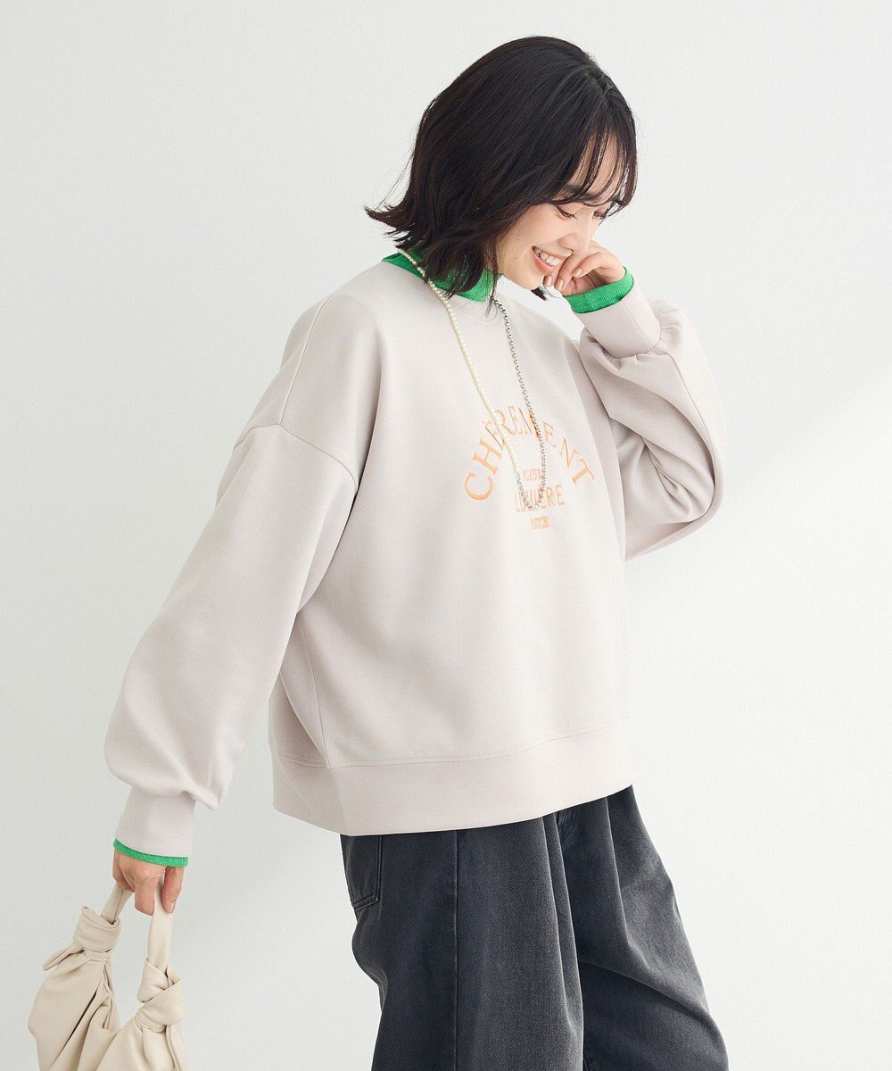 Green Parks ロゴ刺繍ダンボールプルオーバー 