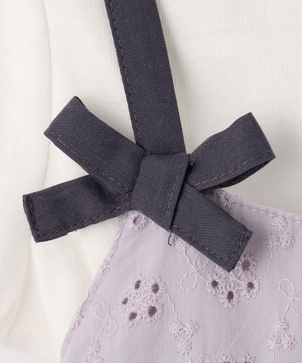 ANY KIDS チュールドッキングTシャツ 