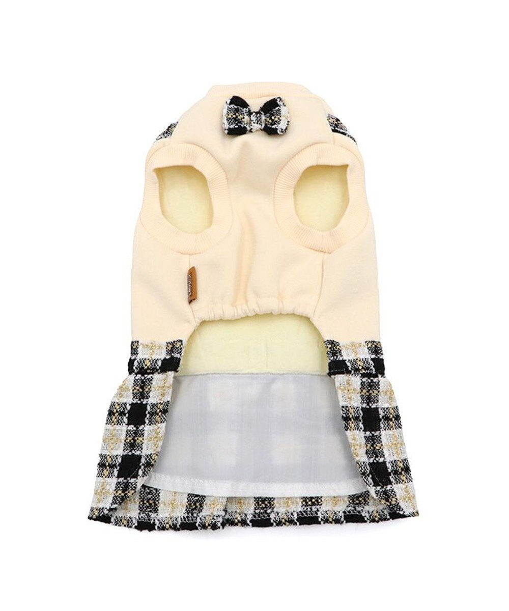 PET PARADISE スヌーピー 黒ツイード スカートつなぎ  小型犬 