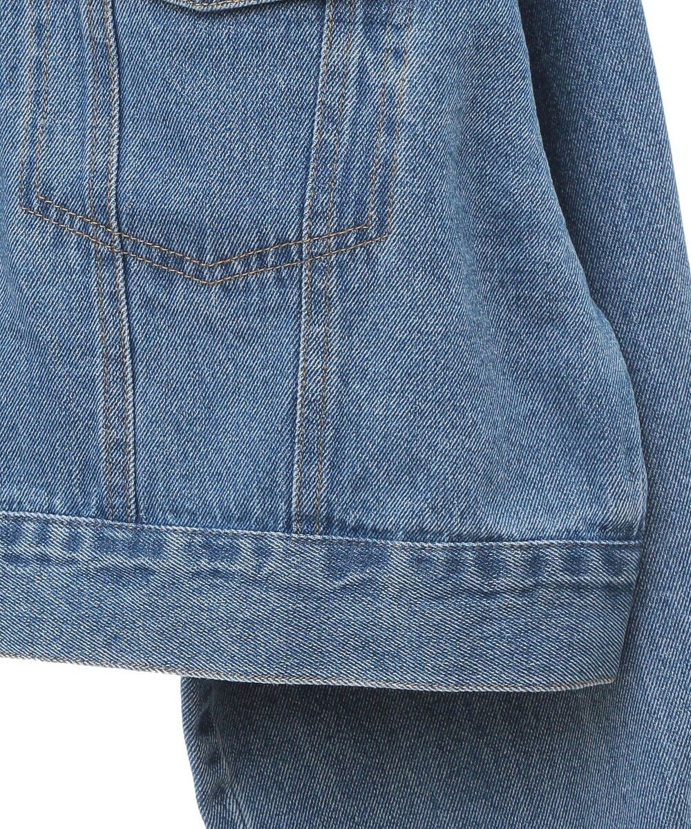 earth music&ecology フリンジロゴショート丈Ｇジャン 