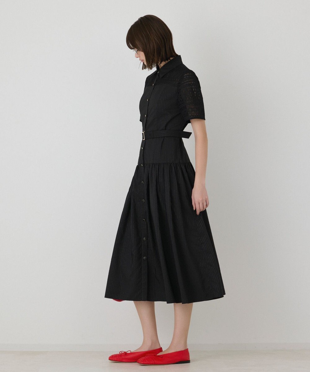 GRACE CONTINENTAL レースドッキングフレアワンピース 