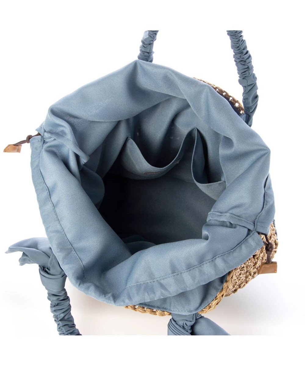 UNBILLION カシュカシュ cachecache / 下がりリボン切替編みトート 