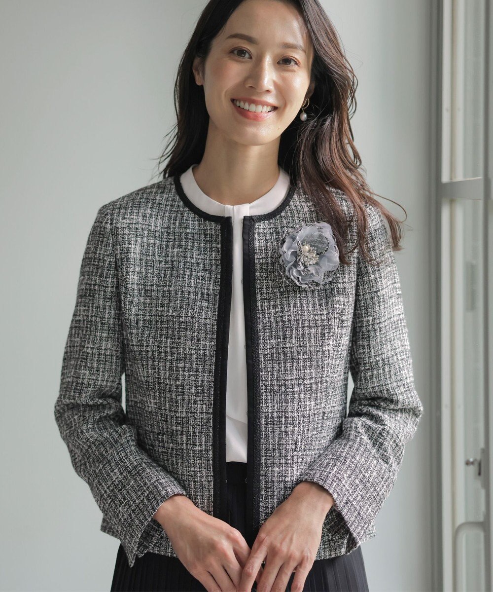 J.PRESS LADIES ジョーゼット モックネック カットソー 