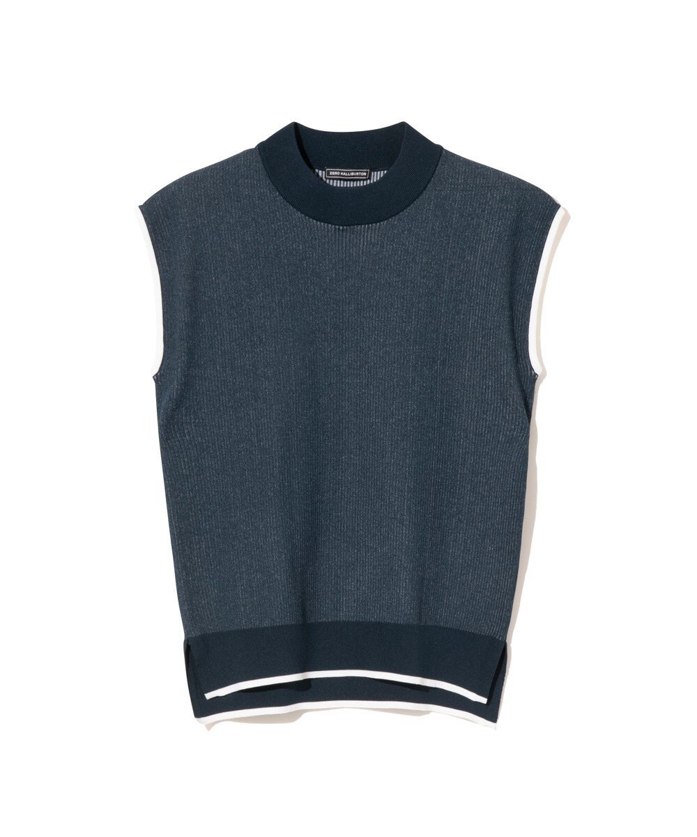 ZERO HALLIBURTON ノースリーブモックネックニット ZHG-W6S8b 85222 