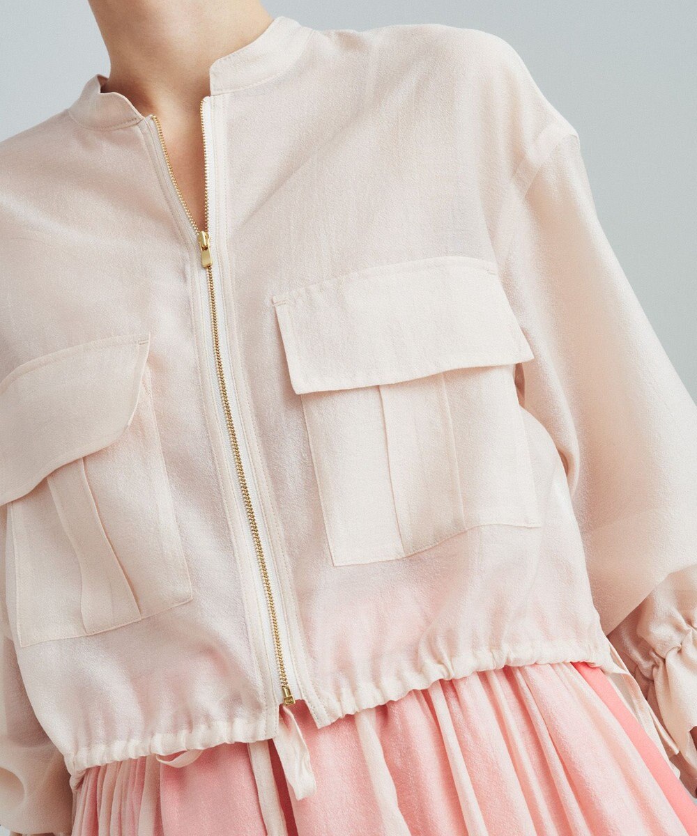 GRACE CONTINENTAL バックコンシャスブルゾン 