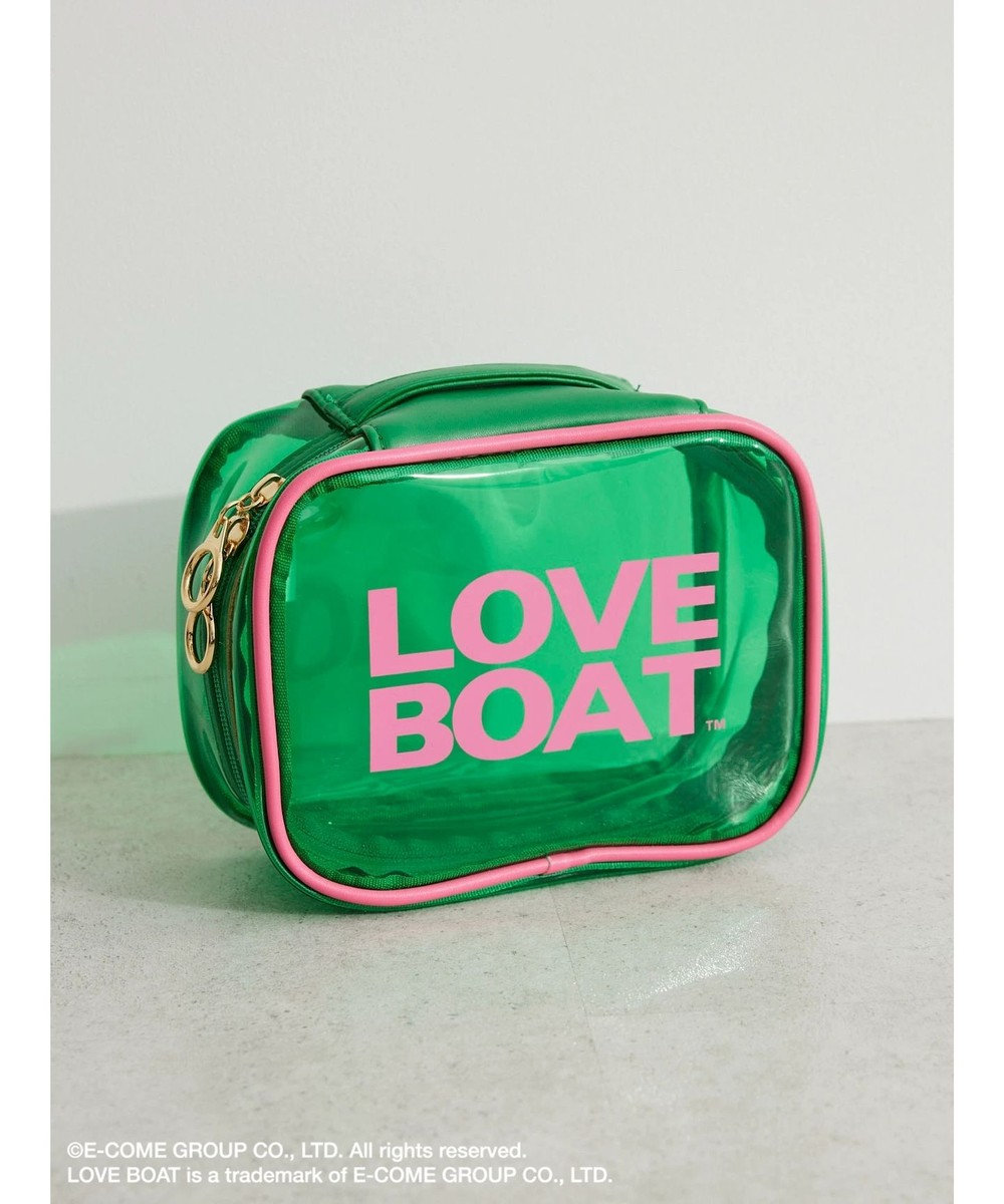 Green Parks ■ＬＯＶＥ　ＢＯＡＴ　クリアバニティポーチ Green