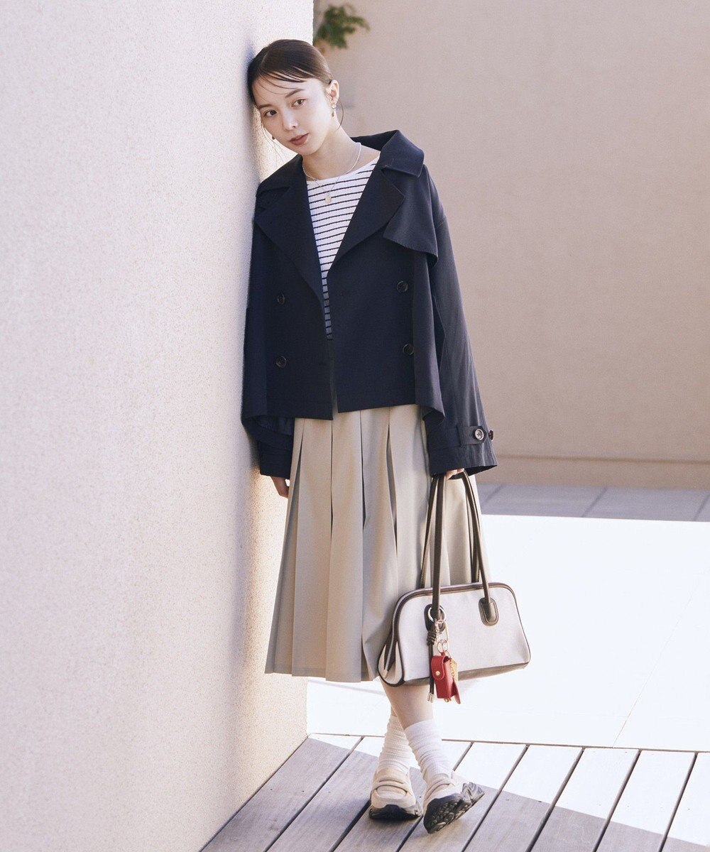 earth music&ecology ランダムチェーンリブバックレースプルオーバー 