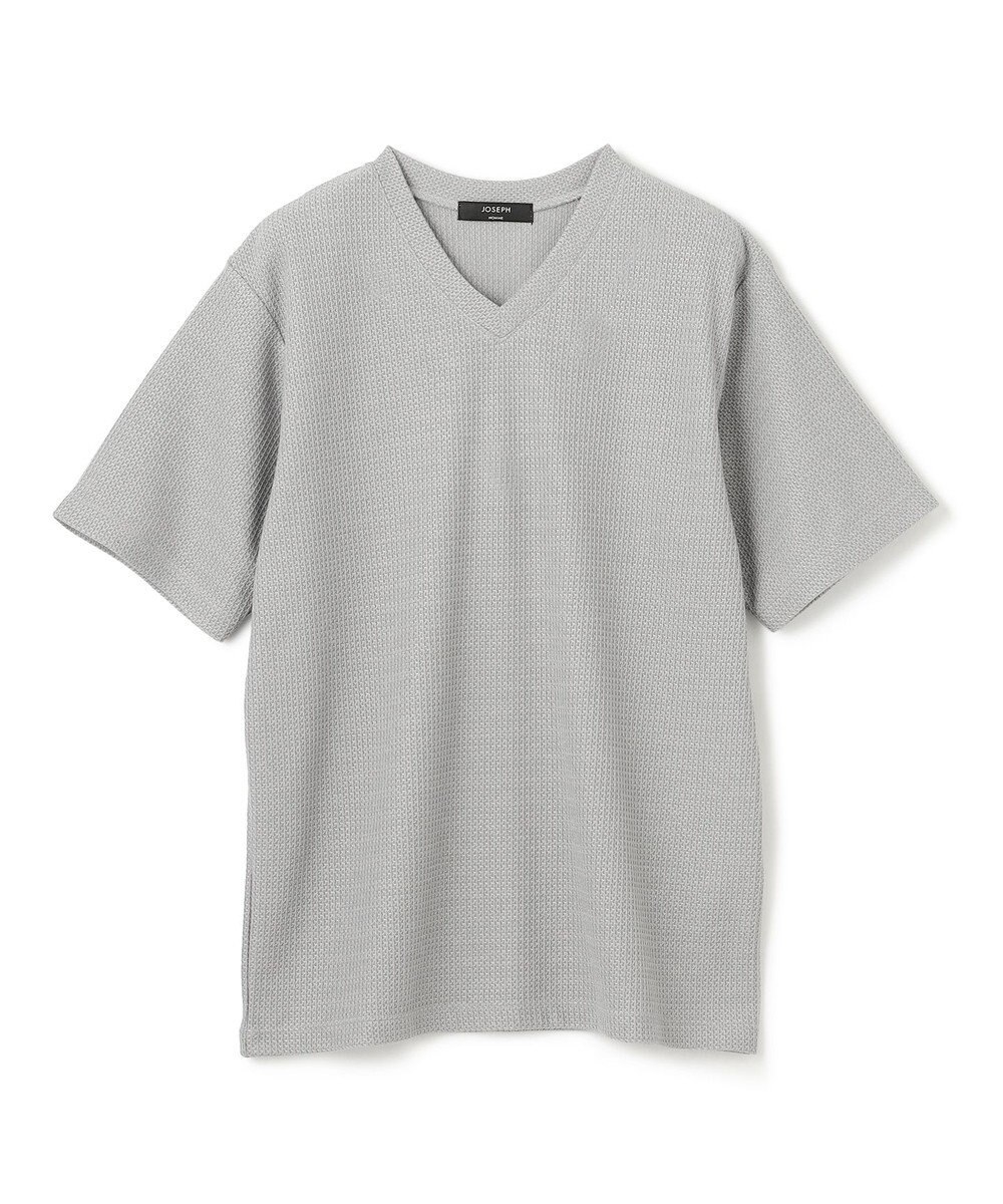 JOSEPH HOMME 新素材【清涼感】メランジクロスジャージー　Vネック半袖カットソー 