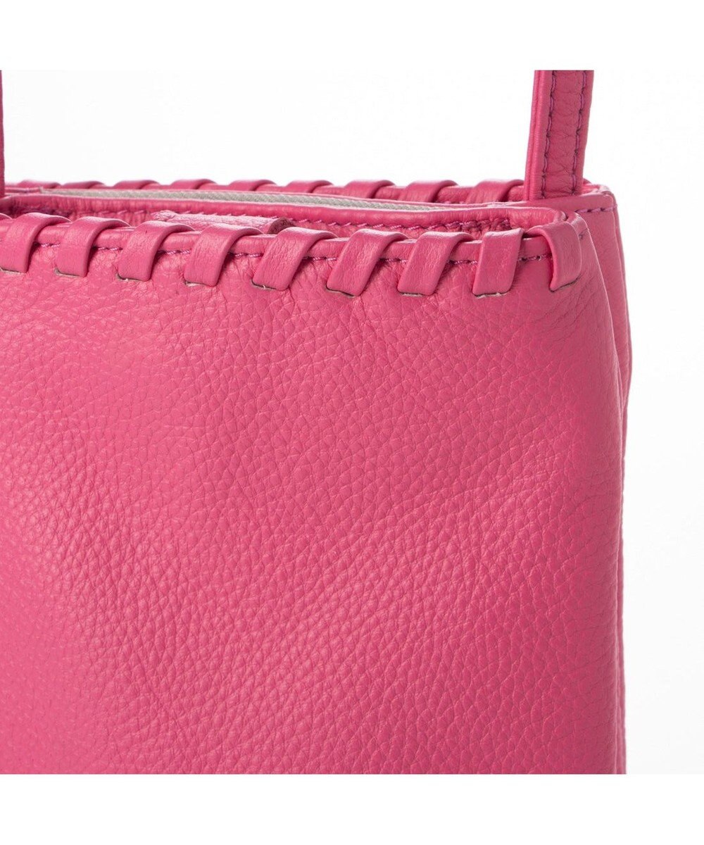 UNBILLION perche 牛革ソフト3層かがりショルダーバッグ 