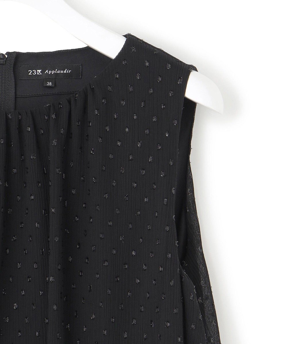23区 L 【APPLAUDIR】ドットシアークレープ ドレス 