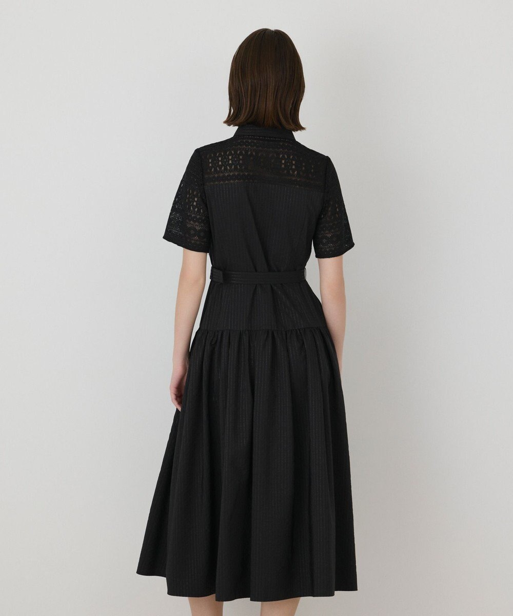 GRACE CONTINENTAL レースドッキングフレアワンピース 