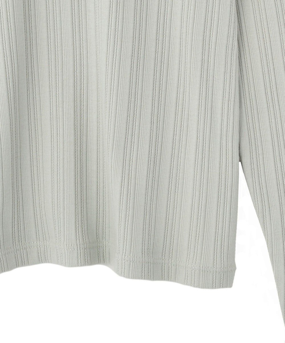 earth music&ecology ランダムチェーンリブバックレースプルオーバー 