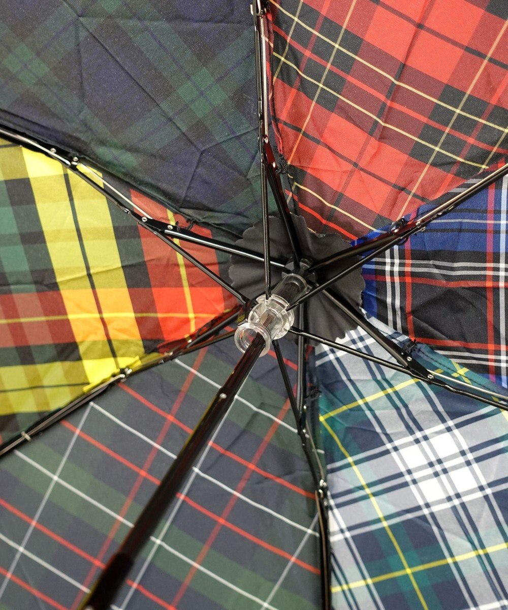 +RING 【UVカット95%以上】【UPF50＋】プラスリング ユニセックス 晴雨兼用 折傘 CHK T1320 