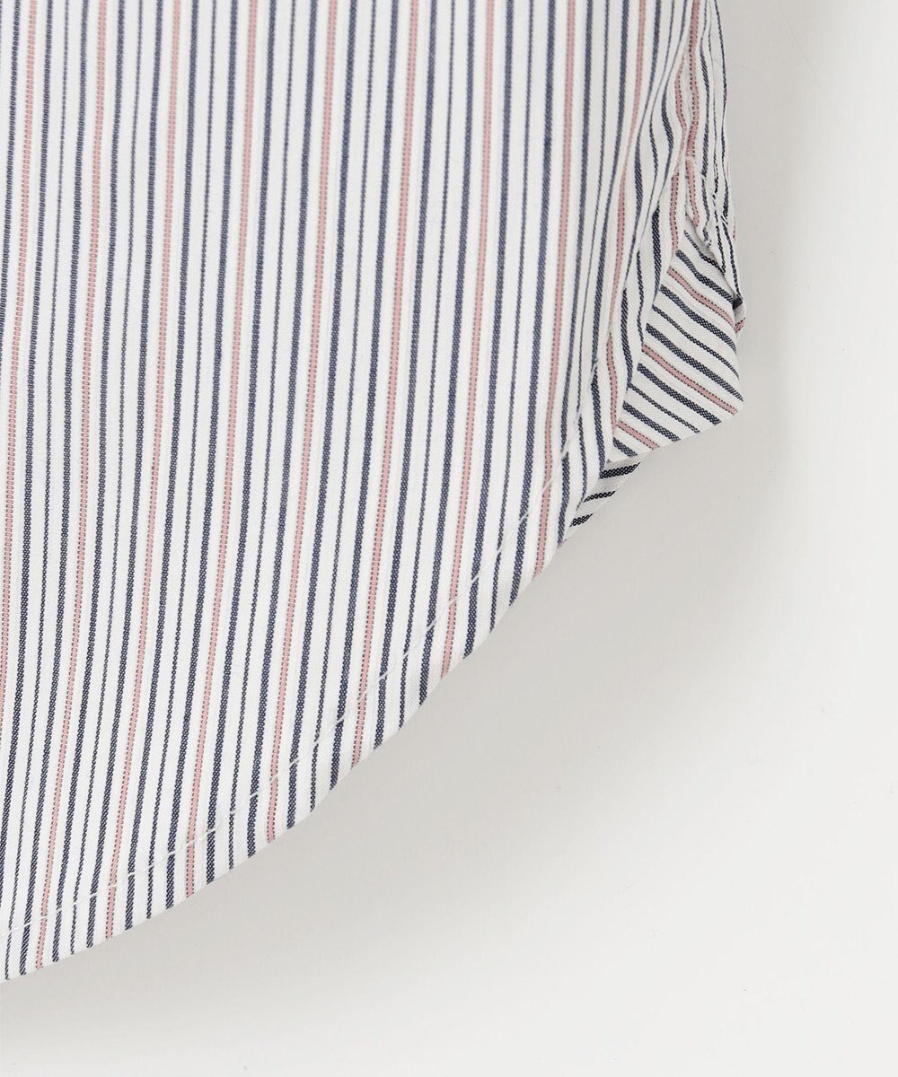 J.PRESS LADIES L 【洗える】BEZ ドビーストライプ シャツカラー ブラウス 