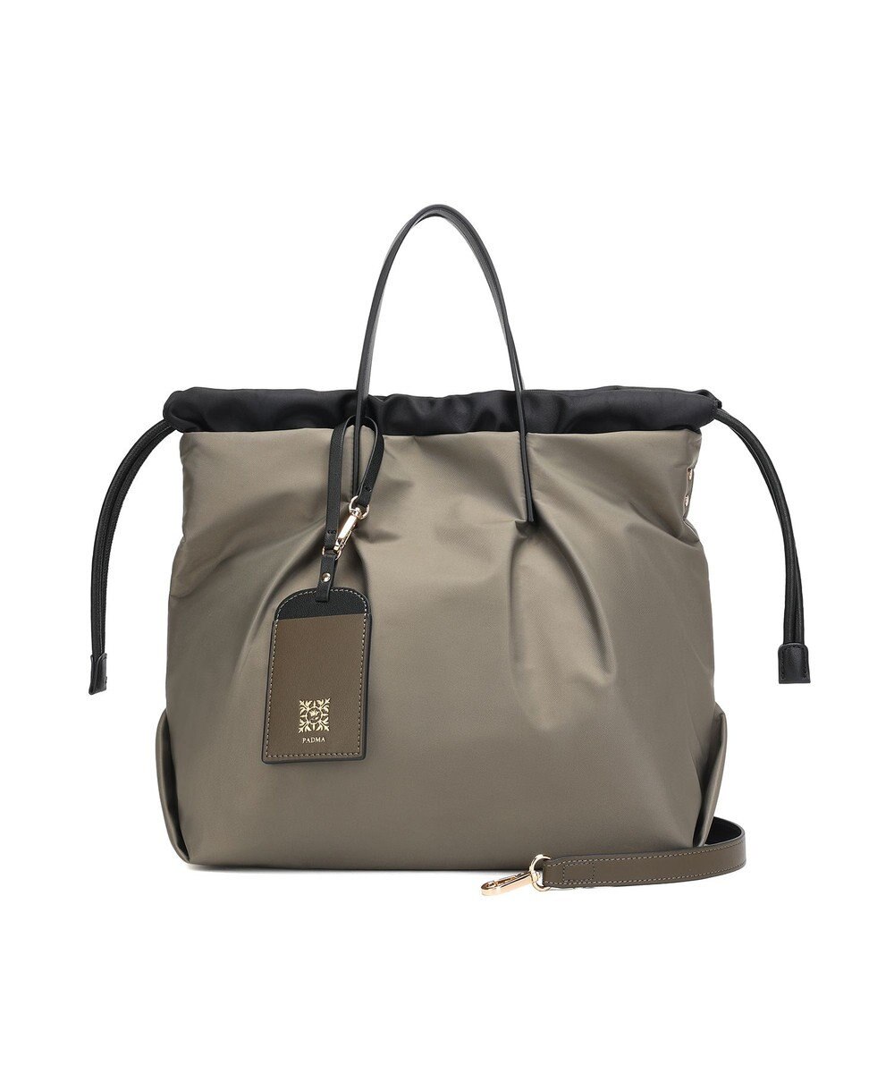 style code 【PADMA/パドマ】カードケース付　ナイロン巾着トートバッグ 
