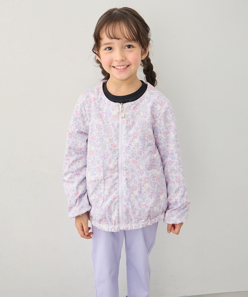 ANY KIDS 【フード取り外し/洗濯機可能】撥水加工リバーシブルゾン 