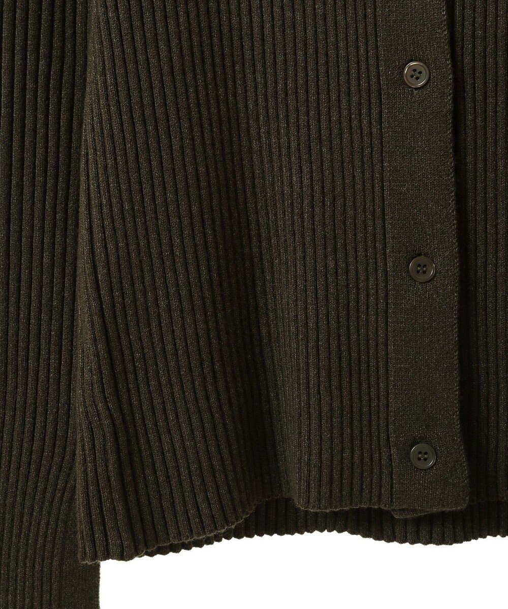 CRAFT STANDARD BOUTIQUE 襟付きニットコンパクトカーディガン 