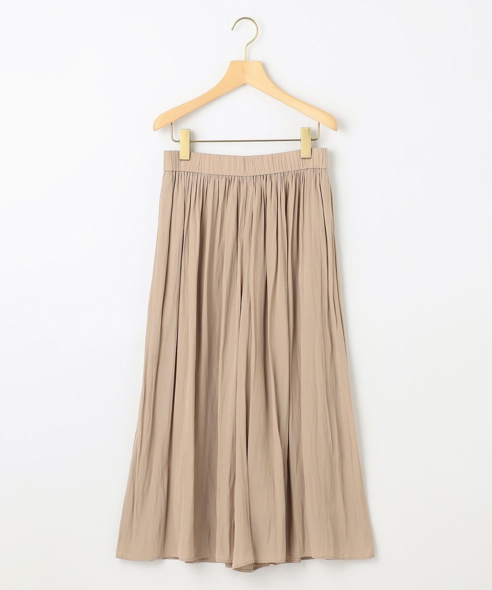 組曲 L 【WEB限定カラーあり】ギャザーライトデシン パンツ 