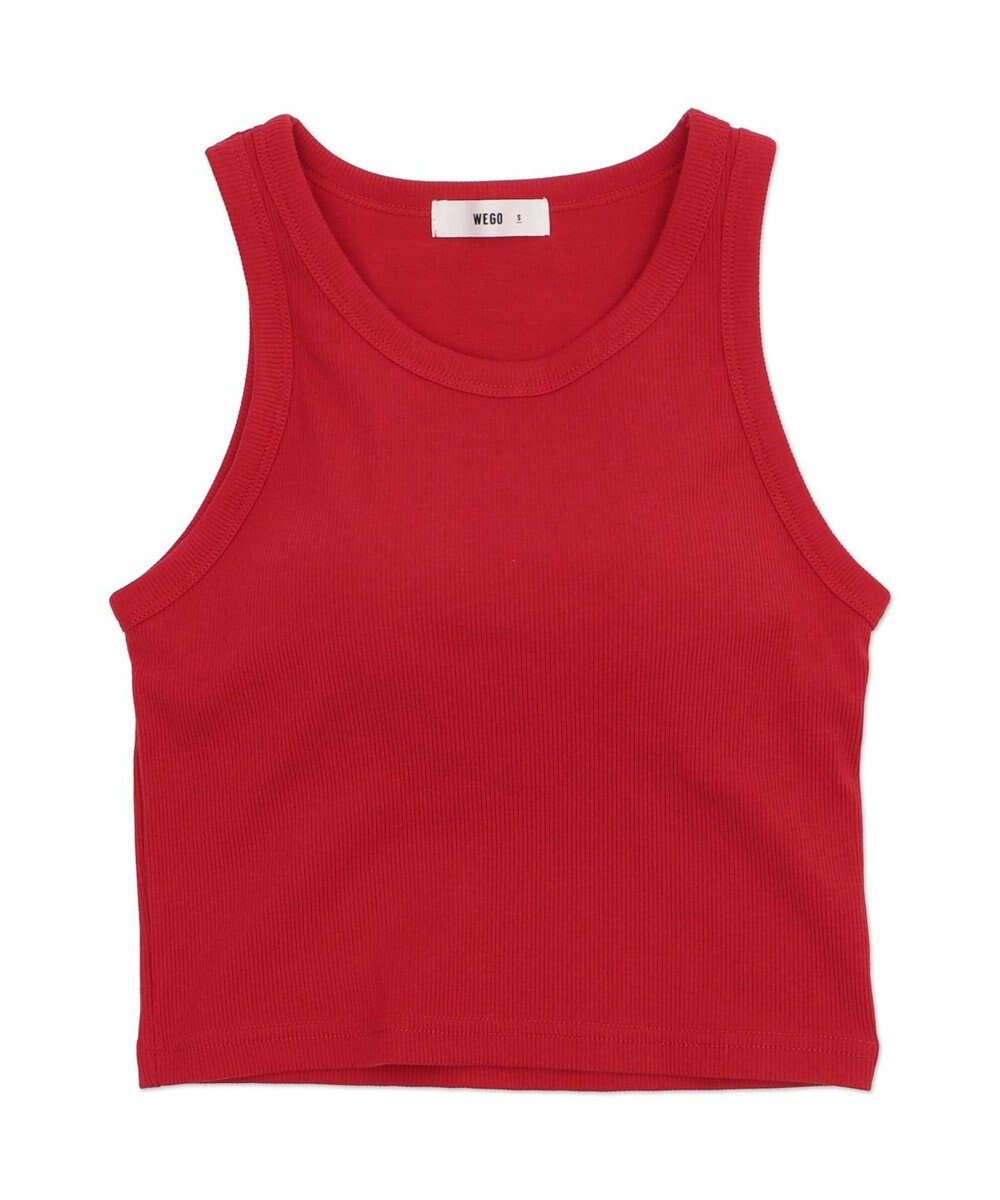 WEGO 【カップ付きインナー/SMサイズ展開】なちゅ盛れカップインアメスリタンク 