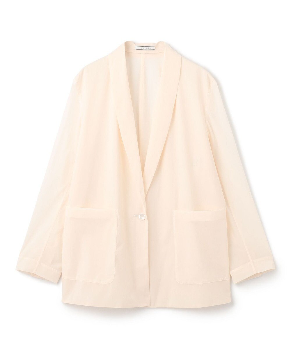 BEIGE， 【洗える/セットアップ対応】SPIGA / ショールカラーライトジャケット 