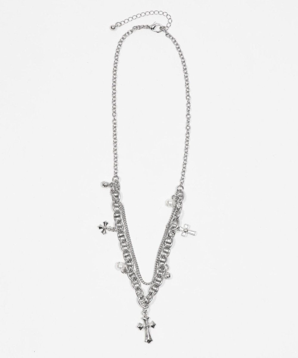 WEGO Lマルチチャームダブルネックレス 